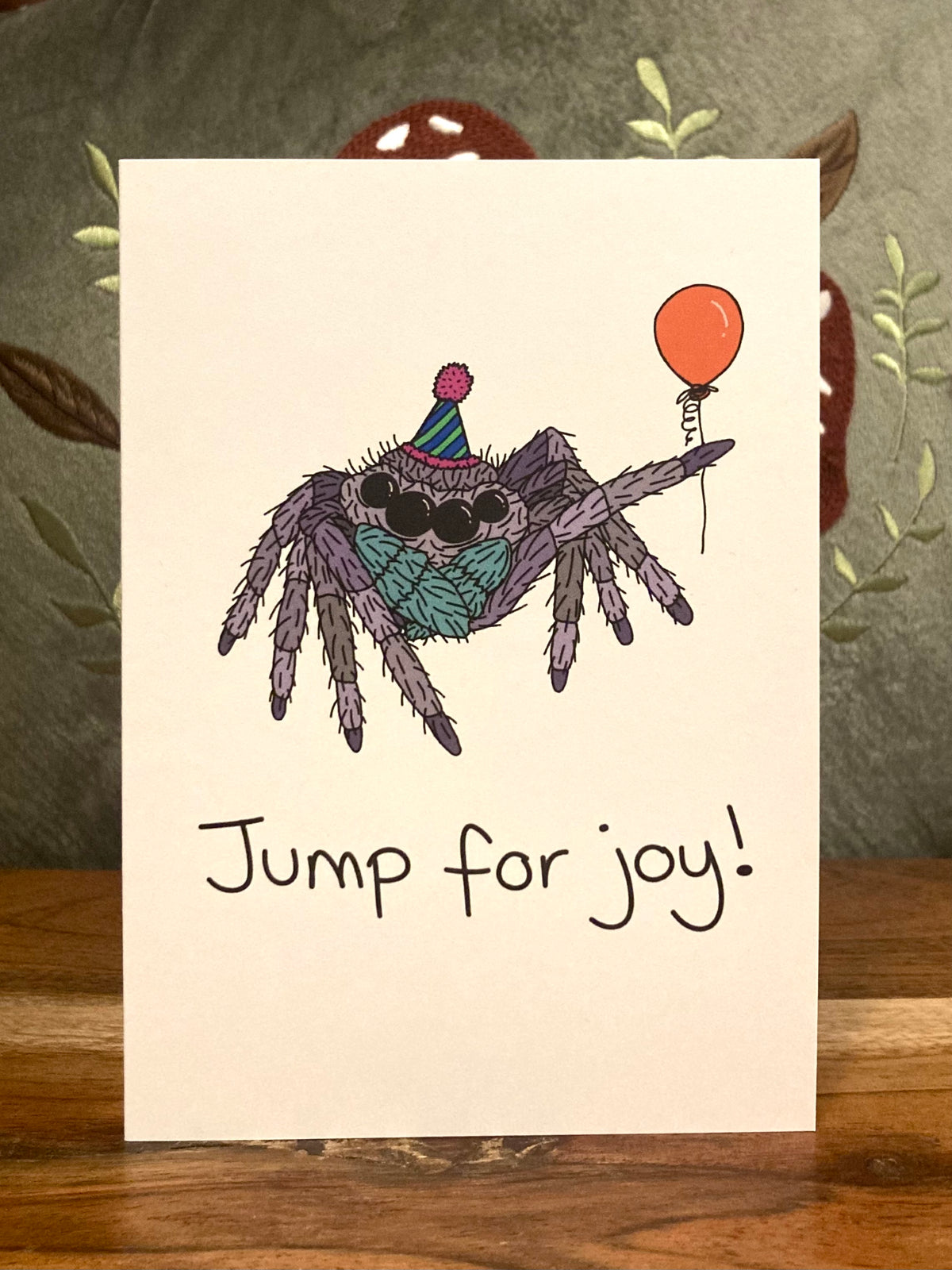 “Jump for joy” greetings card