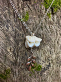“Tooth & Vine” bone necklace