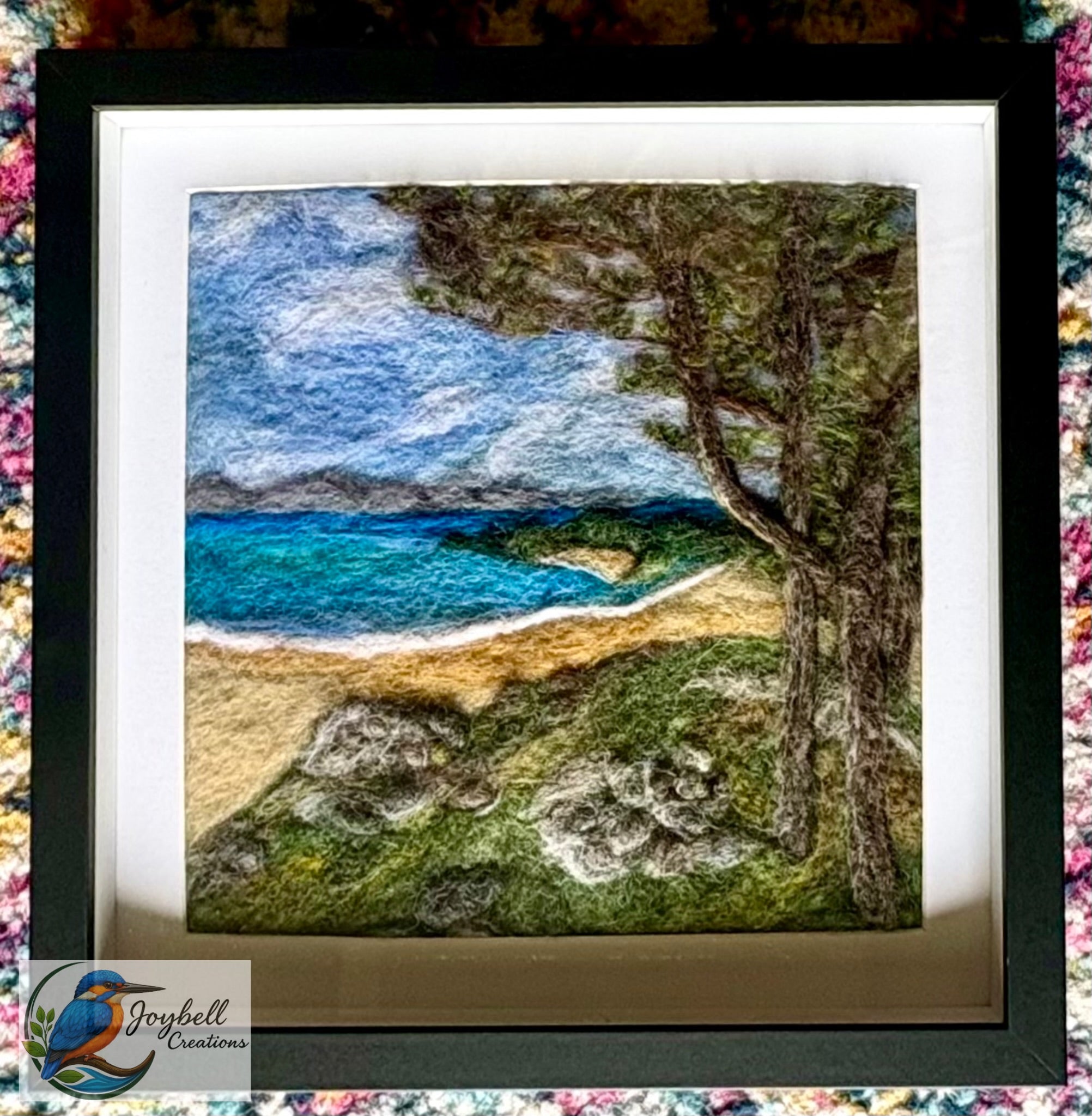 ‘Trees and Tides’ wool art