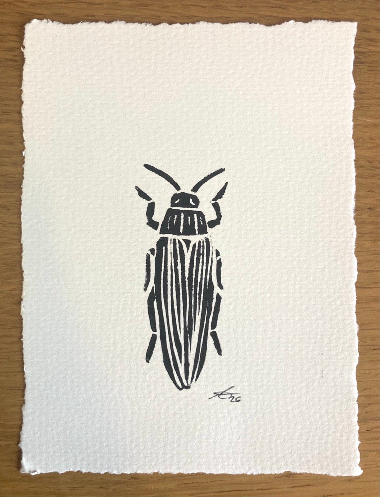 Meadow Dwellers - limited edition linocut print
