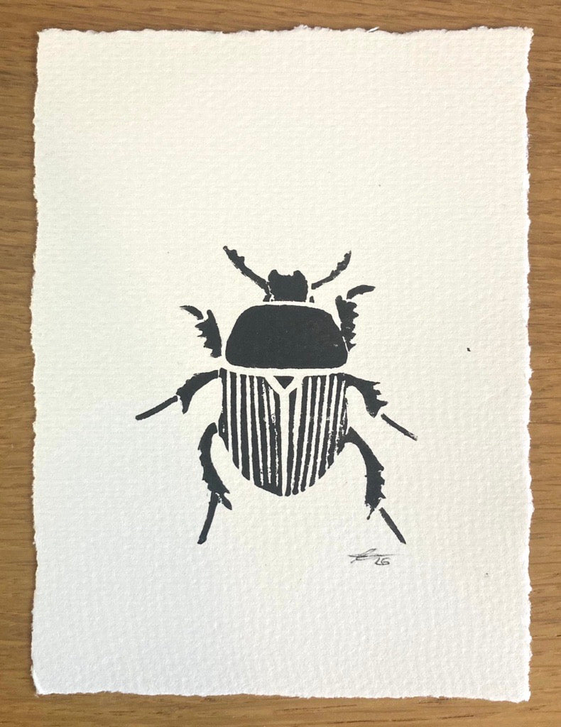 Meadow Dwellers - limited edition linocut print