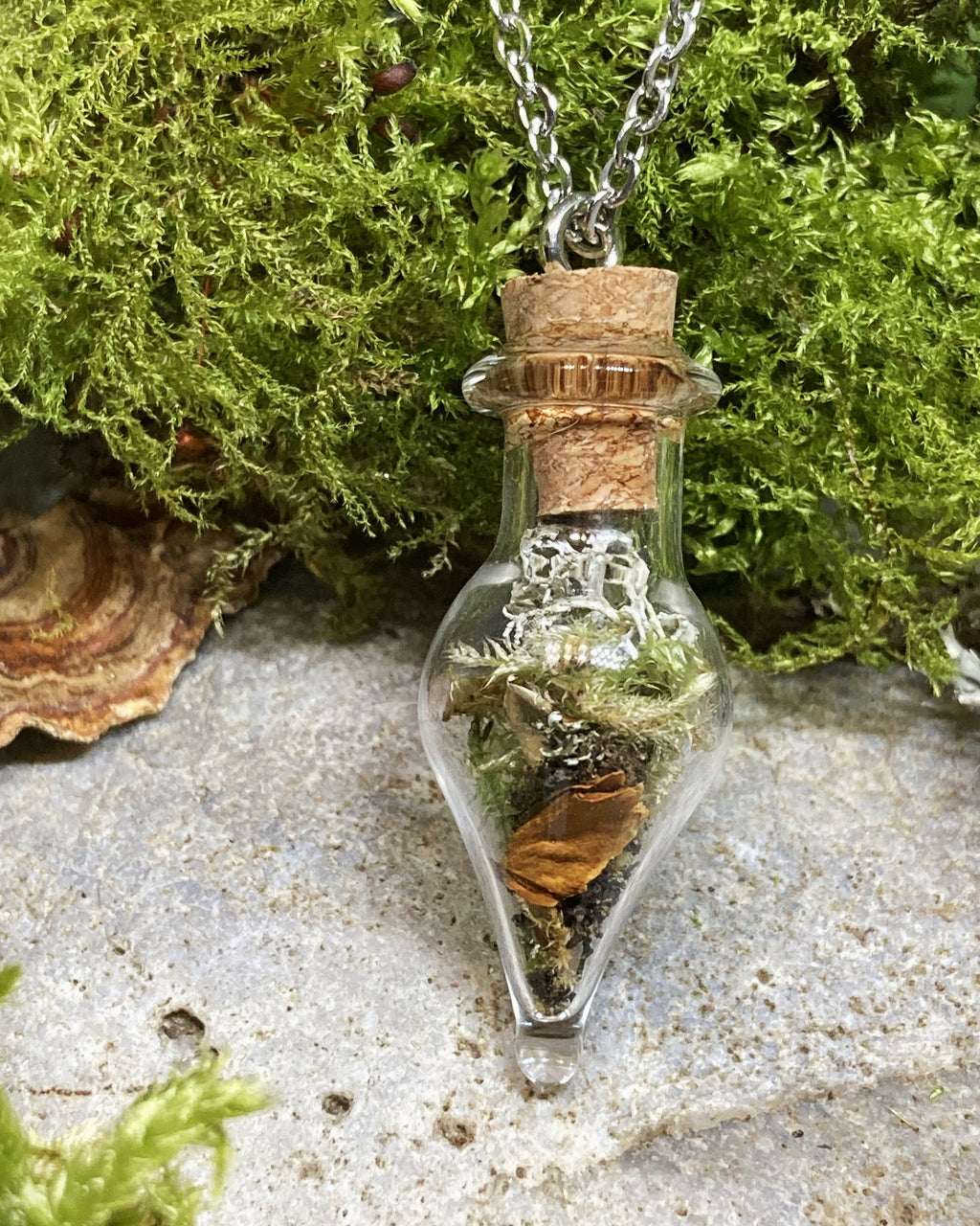 'Potion bottle' pendant necklace