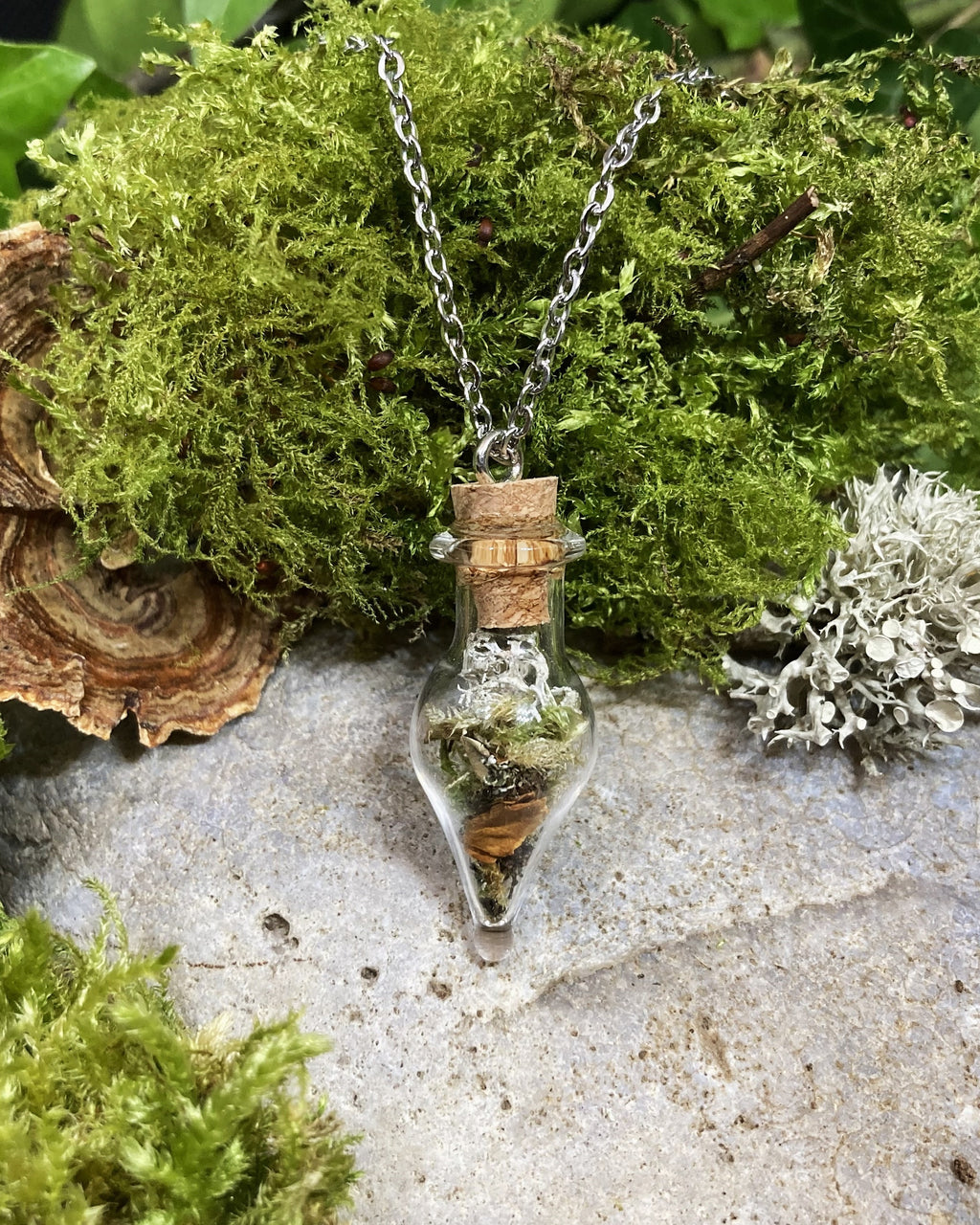 'Potion bottle' pendant necklace