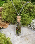'Spell jar' pendant necklace