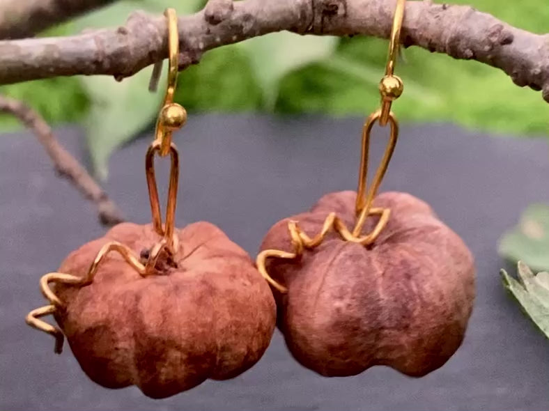 ‘Putka pumpkin’ earrings