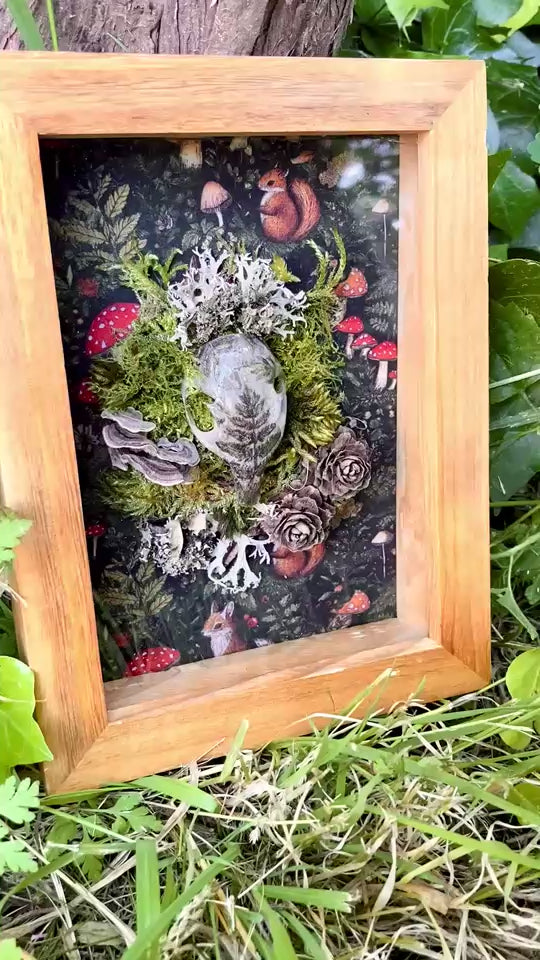 'In the Dark Forest' - real skull art piece